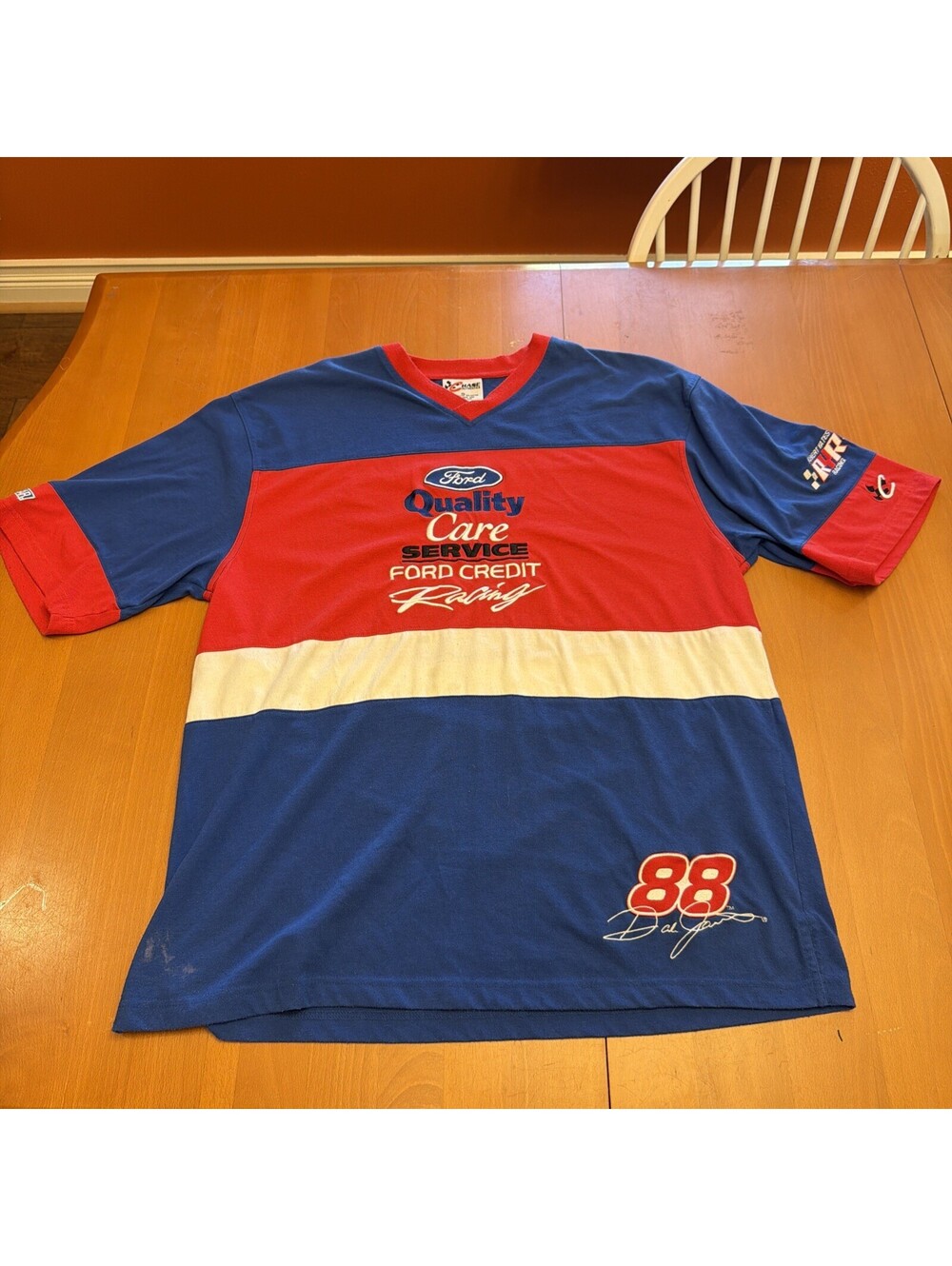 Dale Jarrett #88 Vintage Chase Authentics  NASCAR T-Shirt X Large V-neck
